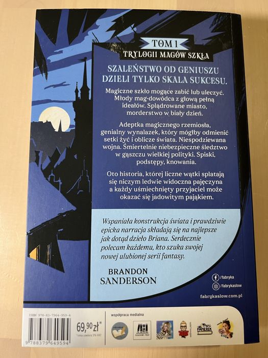 W cieniu błyskawic Trylogia magów szkła Brian McClellan
