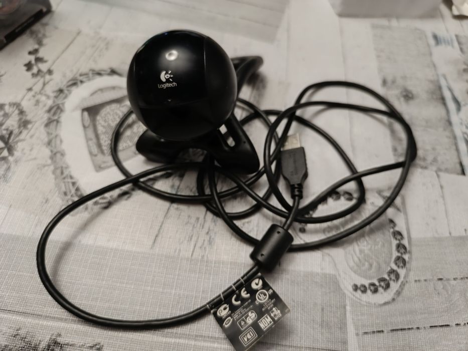 Webcam Logitech preta