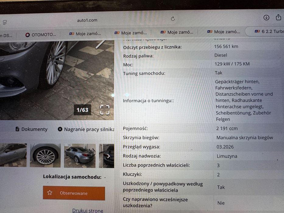 Mazda 6 bezwypadek*aso*SPORT LINE*20"