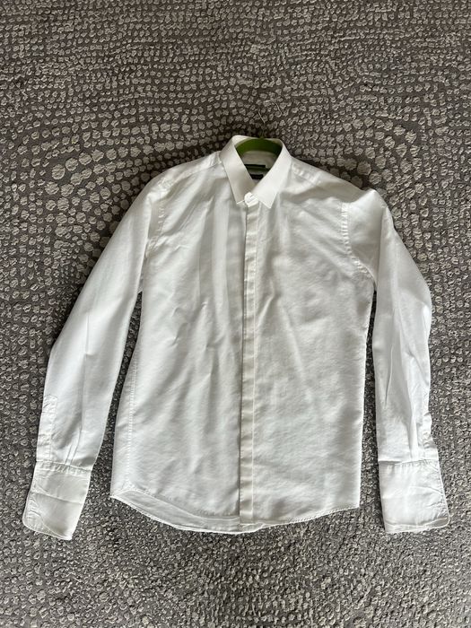 biala koszula meska na spinki xl na wesele lavard slub