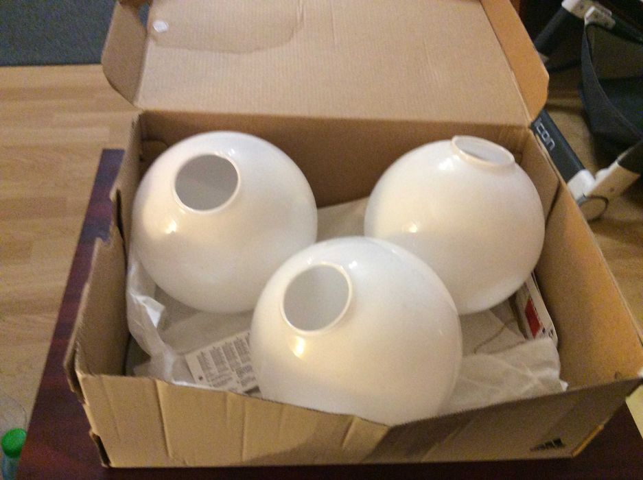 Klosze 3 szt w kształcie kuli