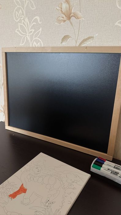 Мольберт дитячий (дошка для крейди+магнітна)