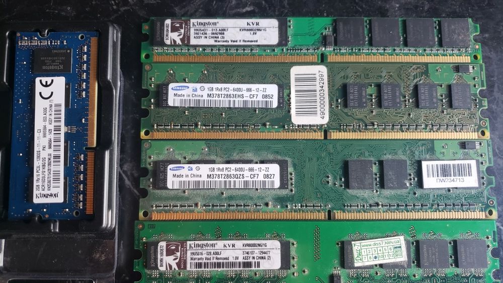 память SDRM, DDR 2, DDR3, ноутбучная 2G DDR4