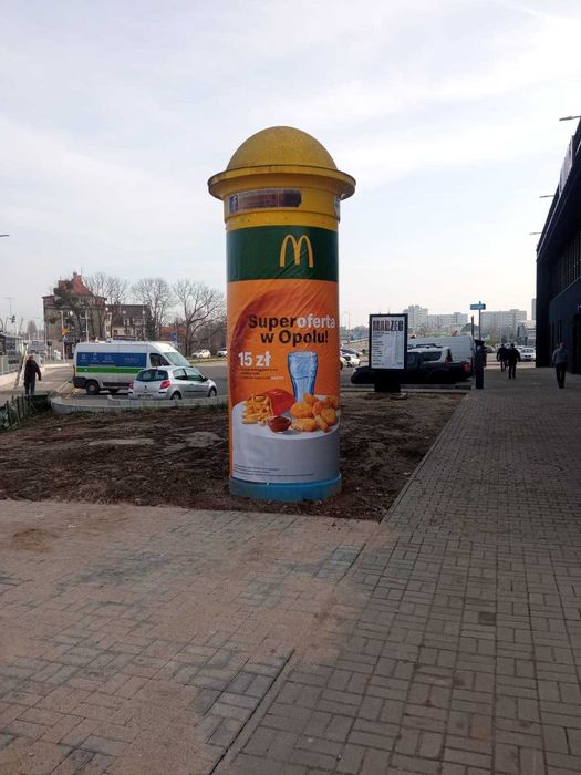 słup ogłoszeniowy, reklamowy