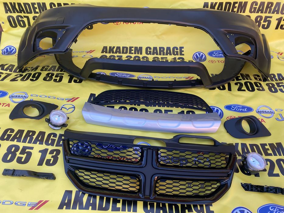 бампер передній dodge journey sxt решетки