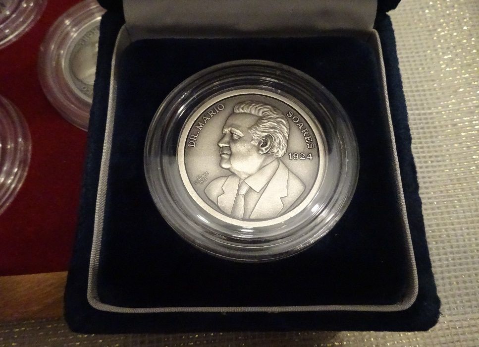 Medalhas em prata - Presidentes da Republica Portuguesa 1910 a 1986