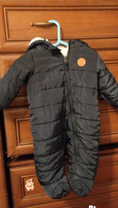 Zimowy Kombinezon granatowy r. 74 dla chłopca i dziewczynki