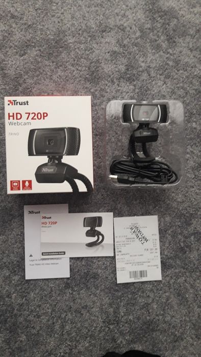 Kamera internetowa mikrofon Trust HD720P Webcam Trino jak nowa