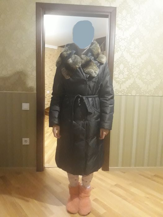 Пальто -пуховик теплий зимовий