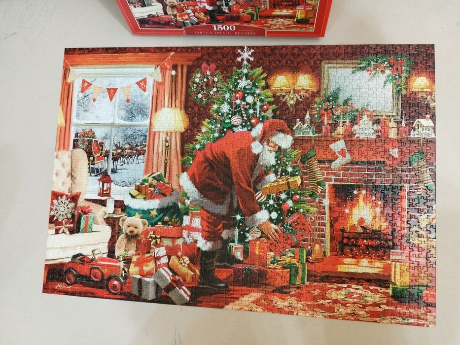Puzzle świąteczne 1500 elementów Castorland Santa's special delivery