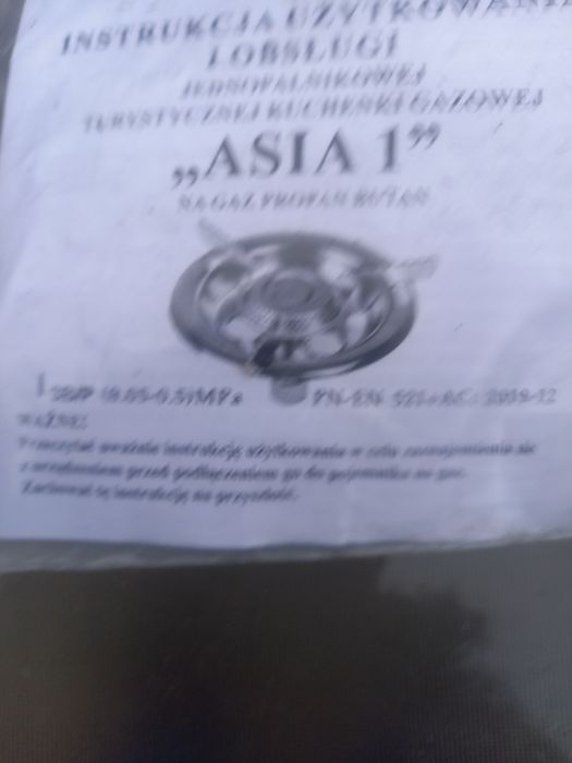 Kuchenka turystyczna gazowa Asia palnik gazowy