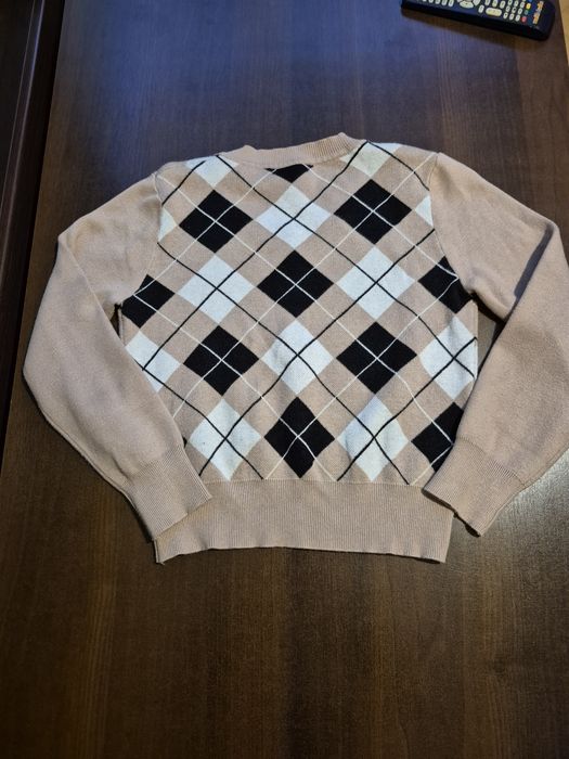 Sweter sweterek w kratę