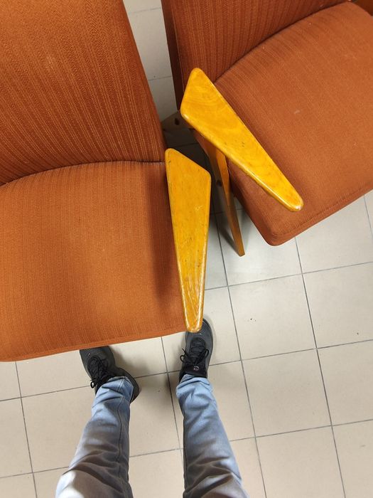 Fotele, krzesła, stolik vintage PRL