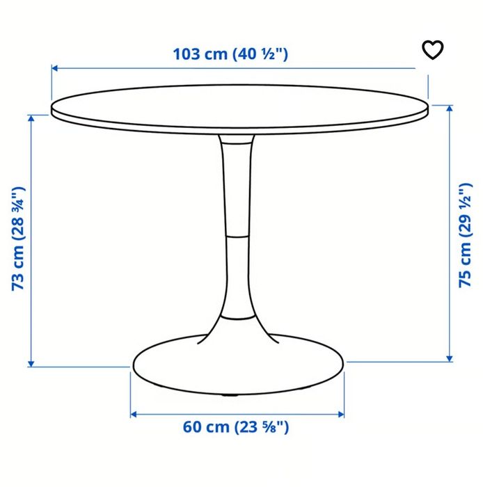 Mesa sala de jantar DOCKSTA IKEA