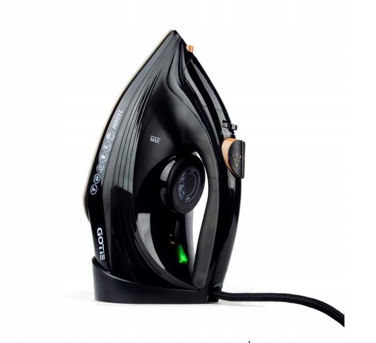 Żelazko GOTIE GZE-2600 Mocne 2600 W Ceramiczna stopa Strażak