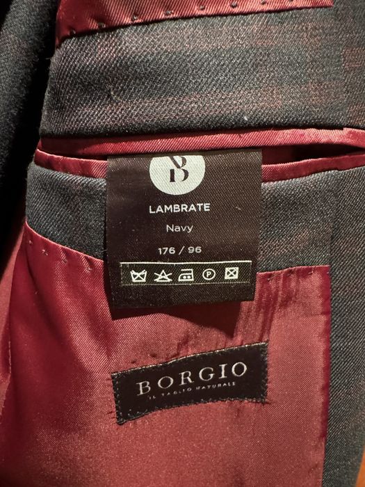 Garnitur męski marki Borgio lambrate navy