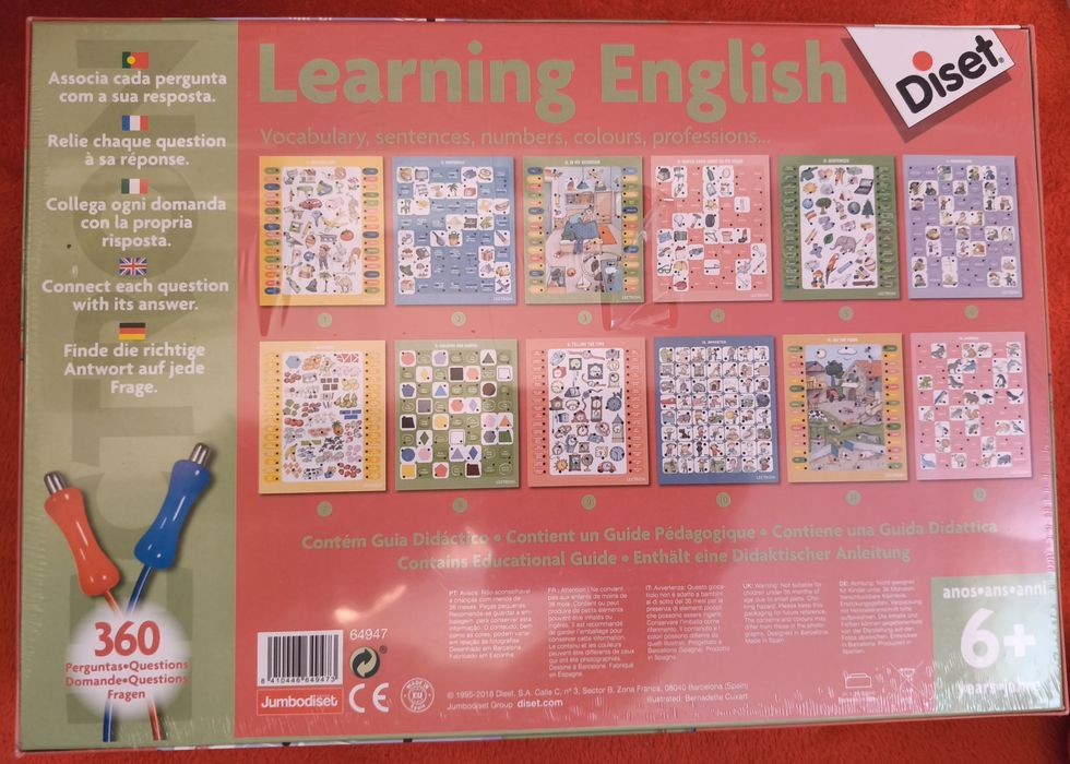 Jogo educativo Diset Lectron "Learning English". - NOVO