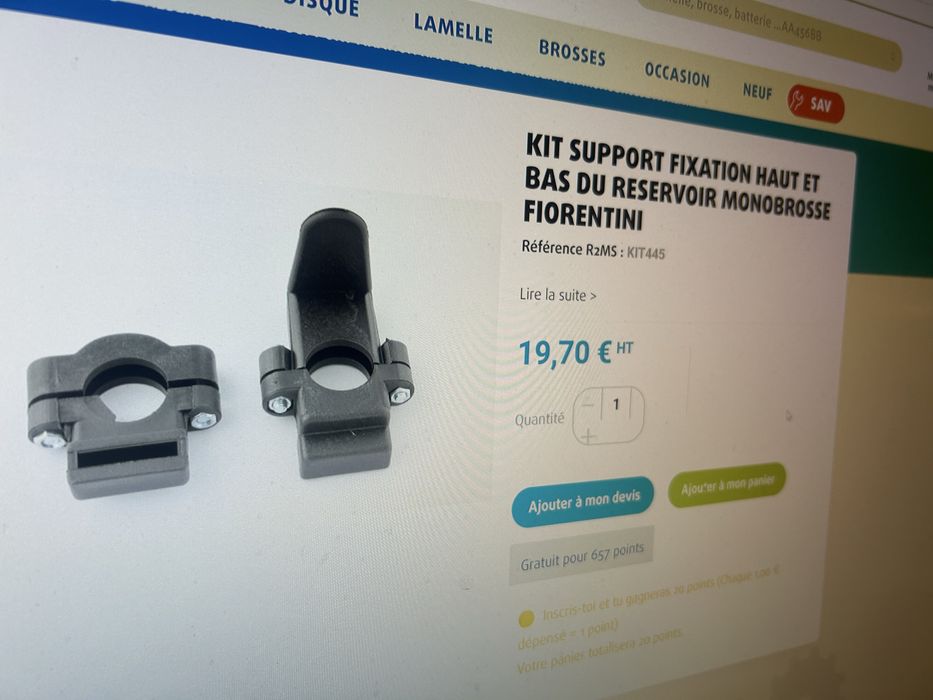 zestaw mocowań do maszyny jednotarczowej fiorentiny.