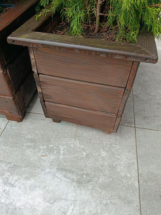 Drewniane donice ogrodowe/tarasowe