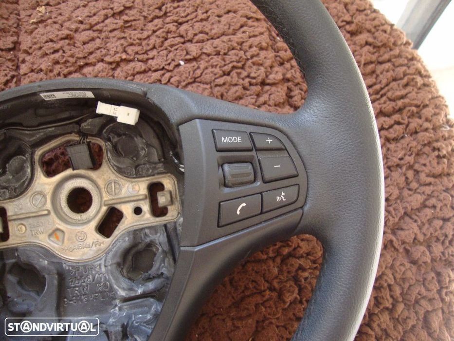 volante em pele+multifunçoes + cruise control BMW F20 + F30 sem airbag