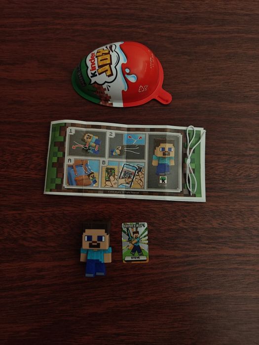 Steve minecraft kinder joy