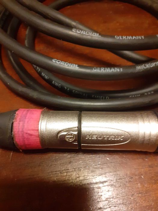 kabel mikrofonowy Cordial cmk222, wtyczka Neutrik, 3m