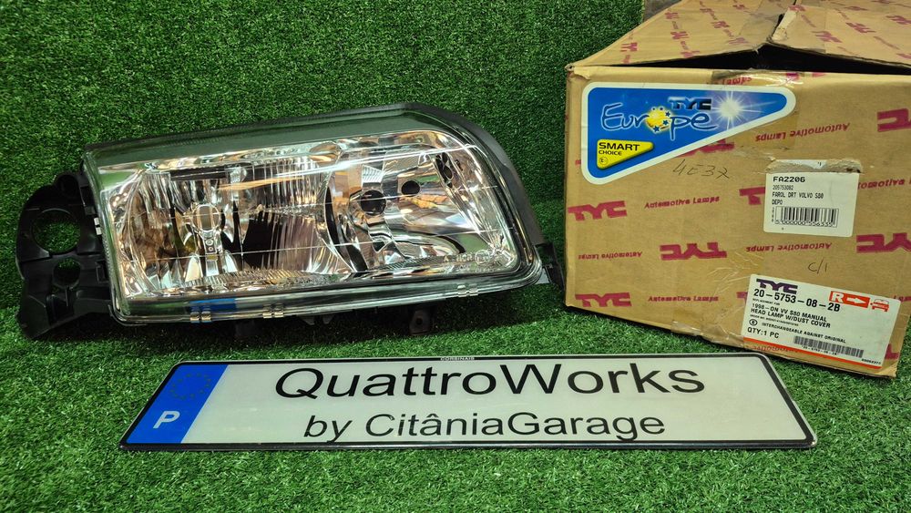 Otica Farol Direito Volvo S80 de 1998 a 2006 Ref. 20-5753-08-2B NOVO