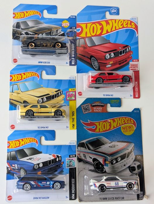 BMW 635 CSI M3 E30 92 WAGON 73 3.0 CSL Hot wheels хот вілс бмв модель