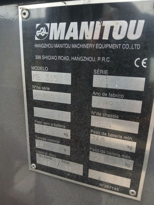 Empilhador eletrico 2009