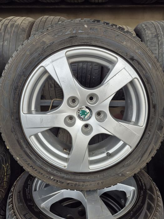 Продаж оригінального комплекту дисків 6,5JxR16 Skoda з зимовою гумою