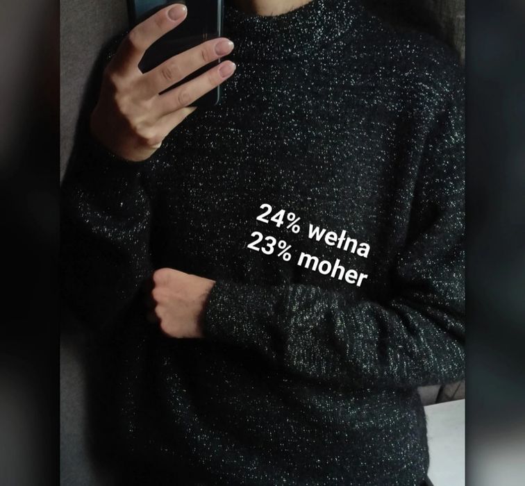Sweter Other Stories wełna,moher/Roz XS/S/M Luźny krój