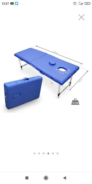 Marquesa em alumínio azul