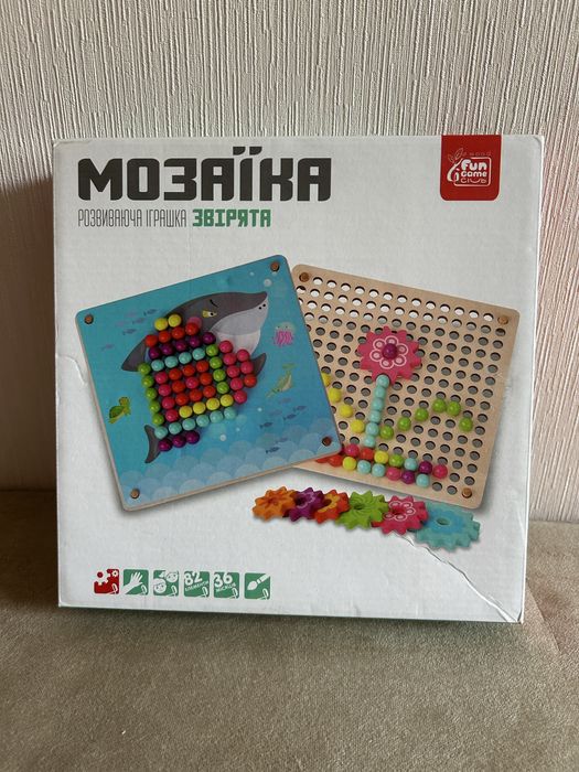 Дерев'яна мозаїка Звірята, Fun Game