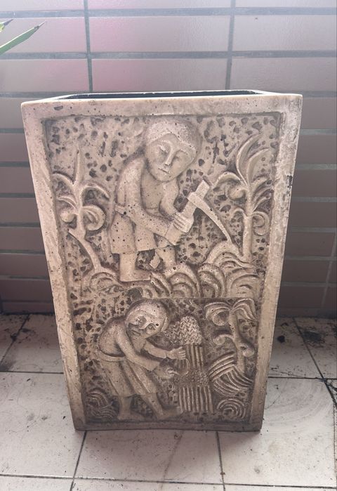 Vaso de jardim pesado decorativo