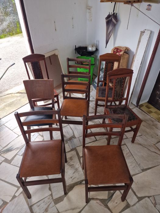 Cadeiras Madeira - 8 Oito