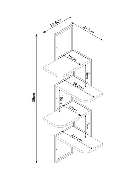 Estante de canto (parede) da NEXT