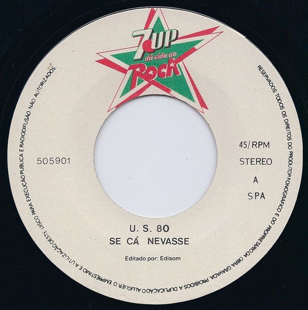 Discos de Vinil 7", Single Salada De Frutas -  7UP Dá Vida Ao Rock