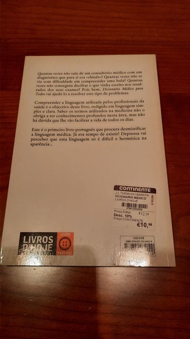 dicionario medico para todos J L Themundo Barata