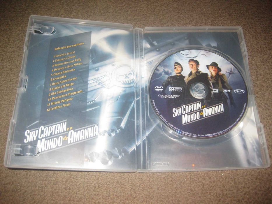 DVD "Sky Captain e o Mundo de Amanhã" com Angelina Jolie