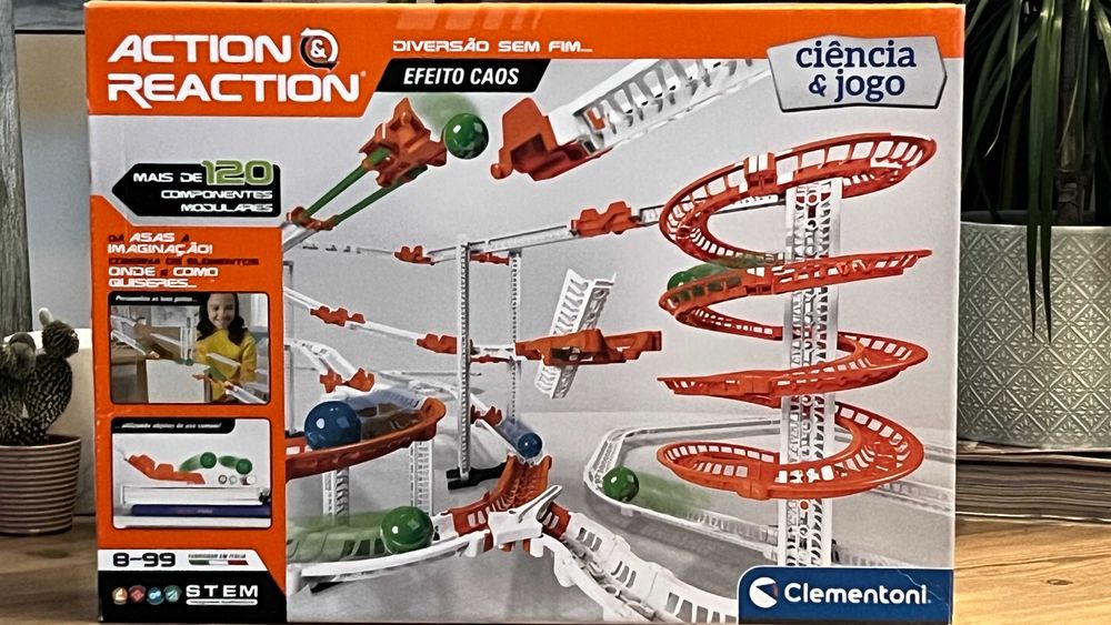 Jogo didático de ciência : Action & Reaction : Clementoni