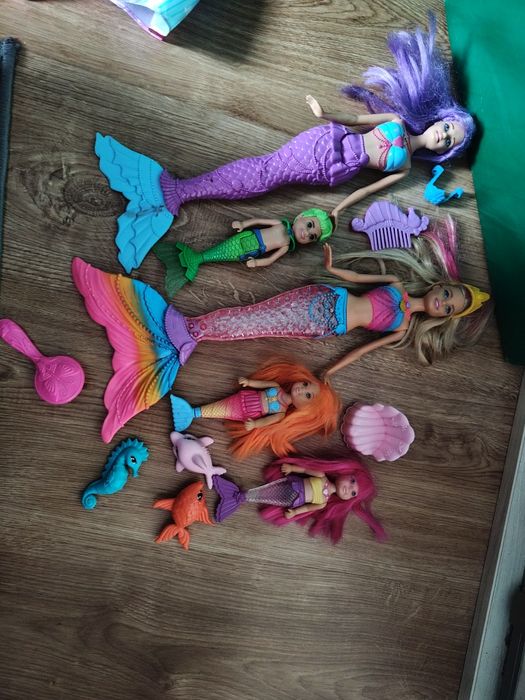 Lalka barbie dreamtopia syrena, małe syrenki, dzieci