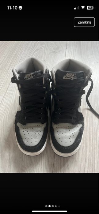 Nike air jordan-1 retro hi szaro-czarne