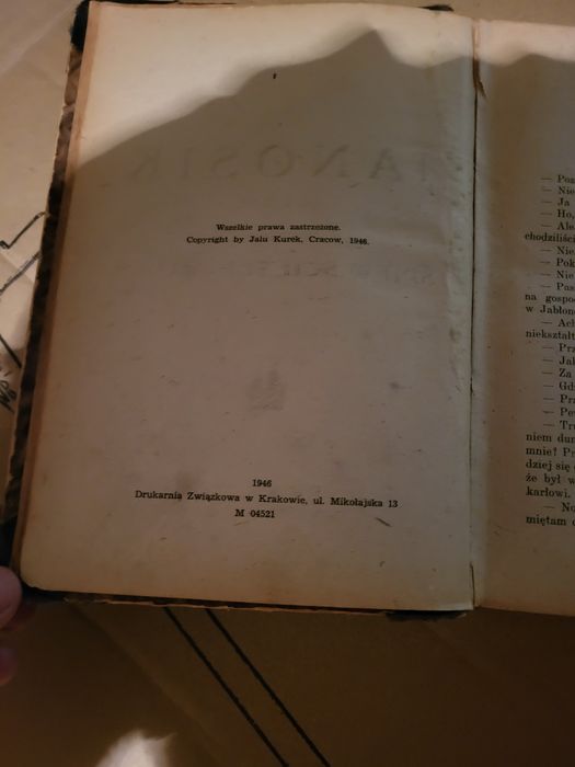 Stara Książka Janosik 1946 rok unikat