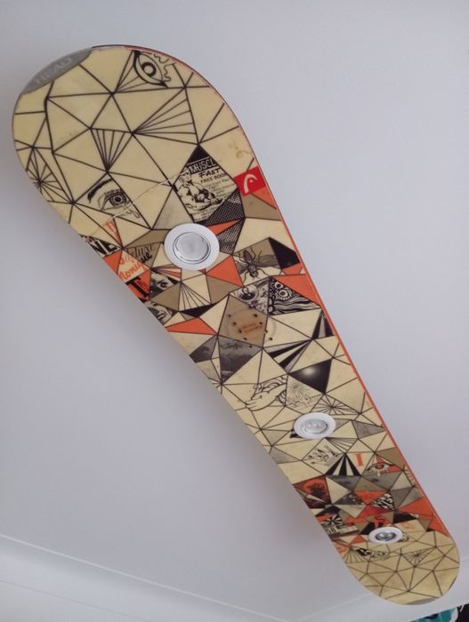 Candeeiro de teto snowboard