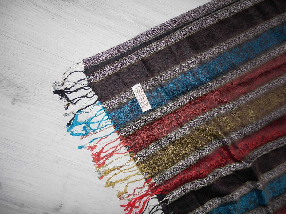 Cashmere Szal Chusta Apaszka Kaszmir Jedwab BDB