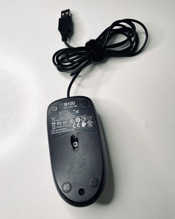 Мишки компʼютерні Rapoo N100 та Logitech B100