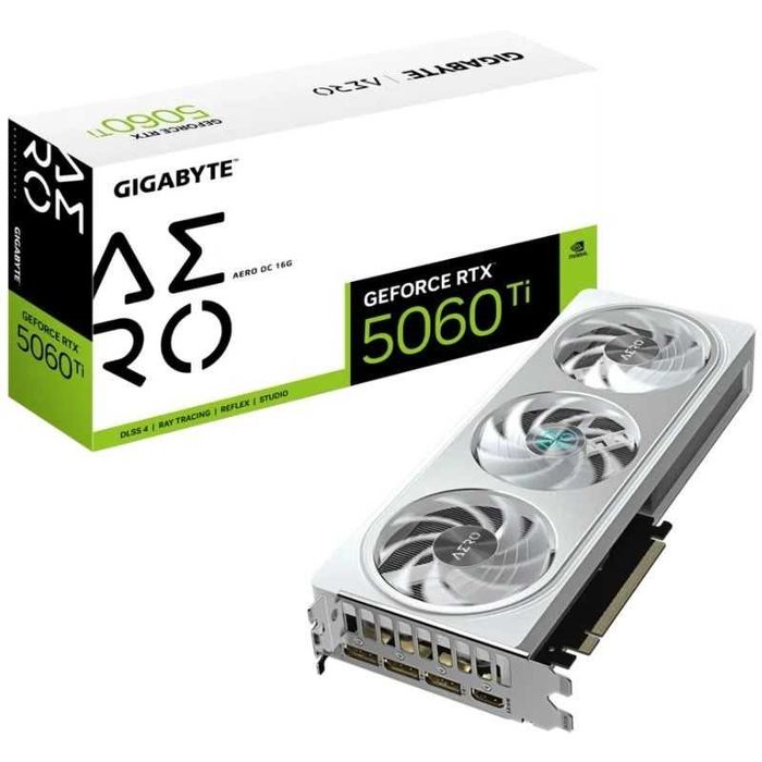 Placa Gráfica Gigabyte GeForce RTX 5060 Ti AERO OC/ 16GB GDDR764552546363906120