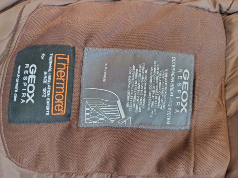 Куртка шкіряна чоловіча Geox утеплена