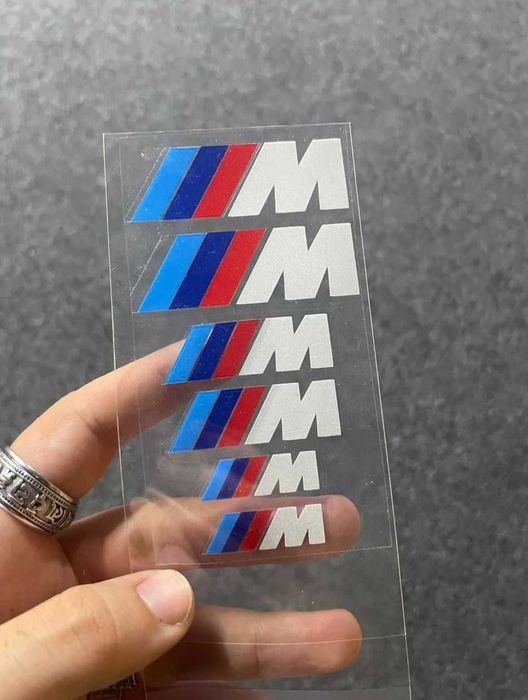 Наклейки на суппорта БМВ с лого М (6 шт) наклейки бмв