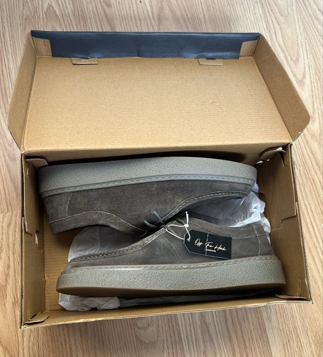 Off The Hook London Els Suede Military Green